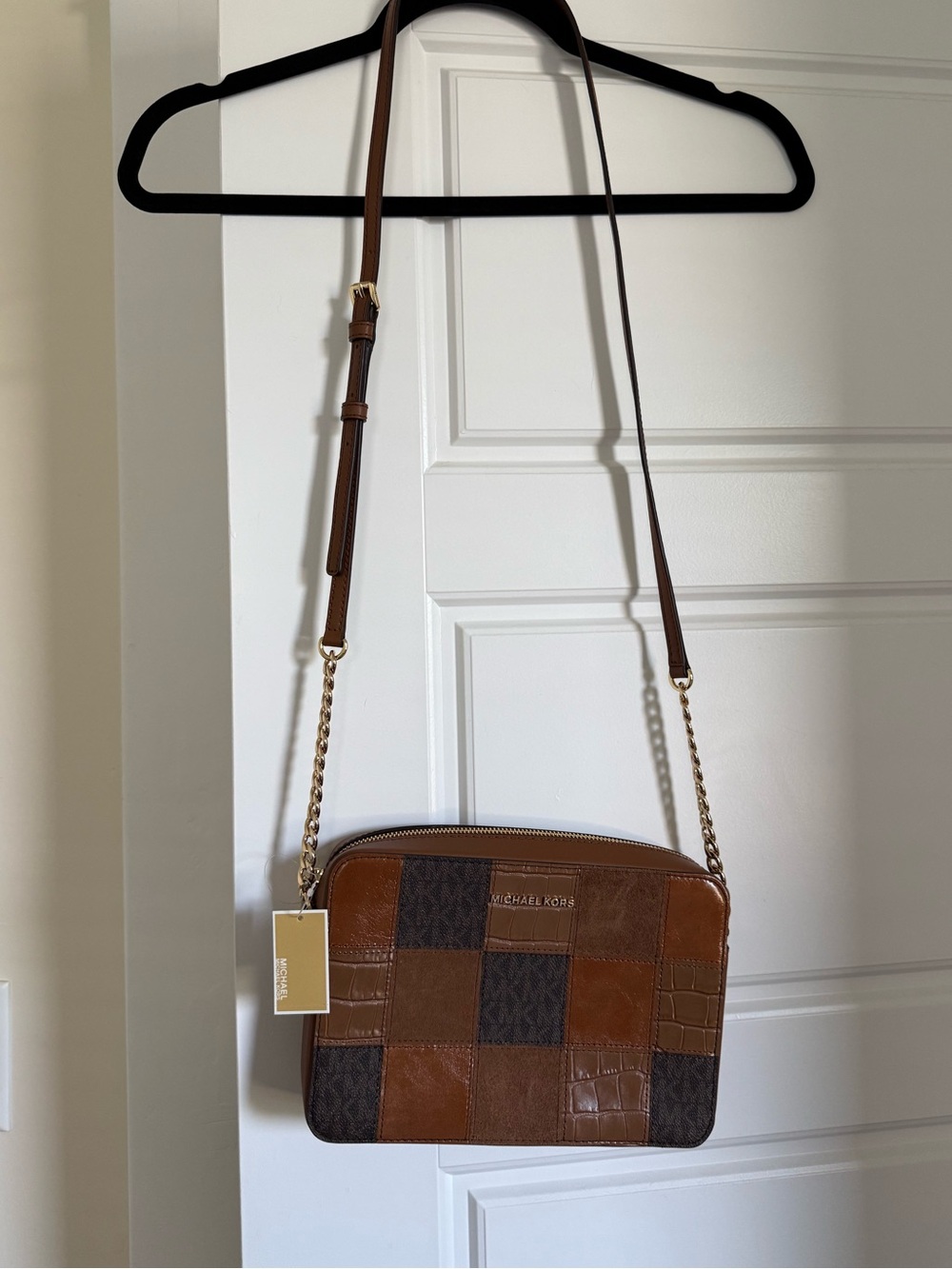 Michael Kors Jet Set Leather Patchwork Crossbody